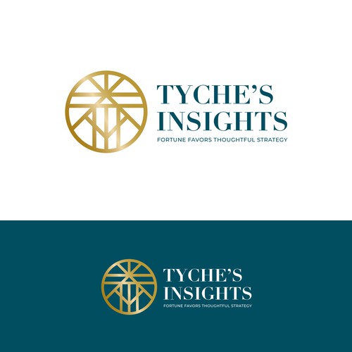 Tyche's Logo Concept, minimal and modern.
