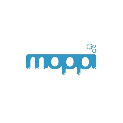 Create a fun and attractive logo for "Moppi" cleaning marketplace.
