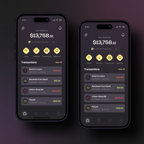 Blockchain Crypto Wallet App