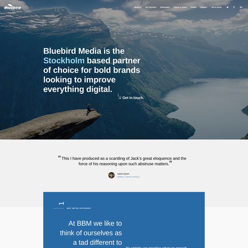 UX & Visual Design for Stockholm based digital agency