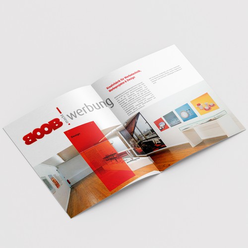 Broschüre für Vertikaldruck Vorstellung