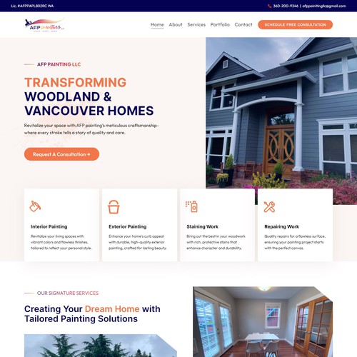 AFP Painting LLC- Contractor Website