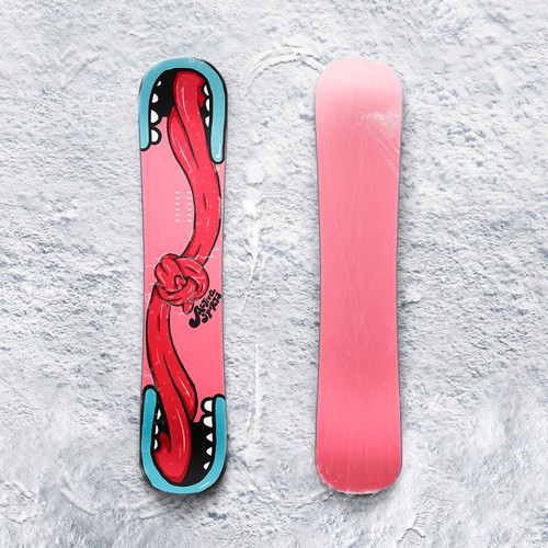 Kissing Snowboard for Active Sports
