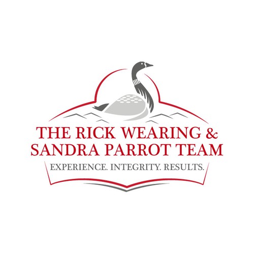 logo and business card for The Rick Wearing and Sandra Parrott Team