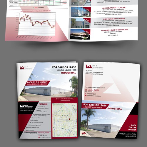 Industrial real estate marketing brochure