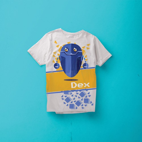 T-shirt design for a company mascot