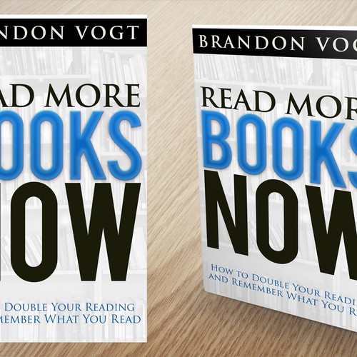 Design an eBook cover for "Read More Books Now"