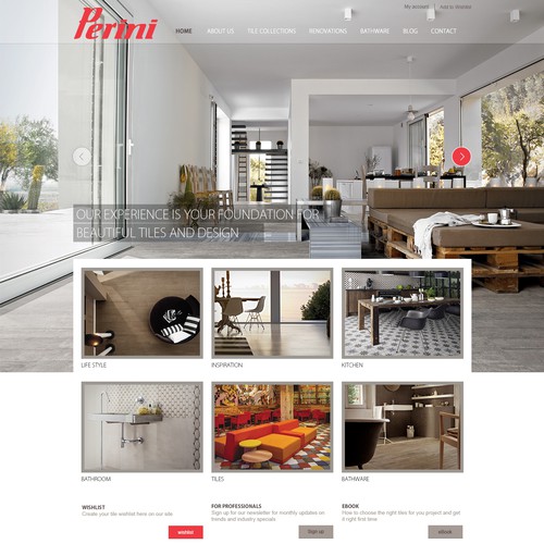 Design a new website for Perini