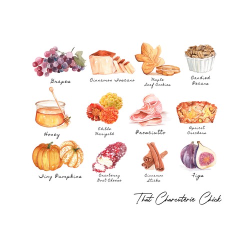 That Charcuterie Chick Fall Favorites T-shirt Design