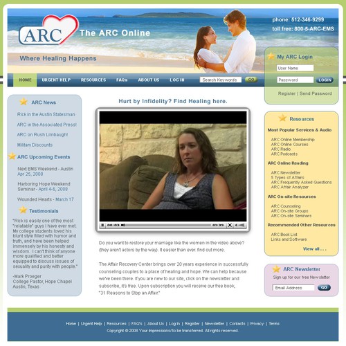 Counseling and Support Website