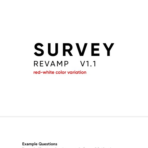 CSS design for online survey