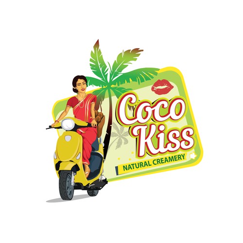  logo concept for coco kiss