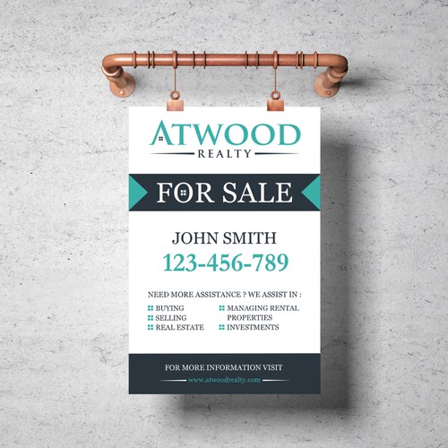 Real Estate Yard Sign Design