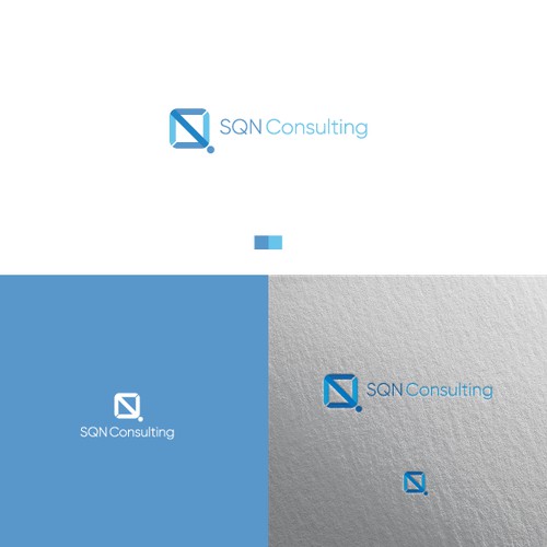 Modern and minimalist logo concept for business consultancy (sqn consulting) 