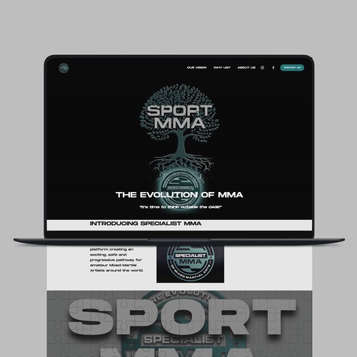 Specialist MMA Squarespace Website Design