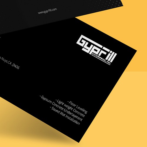 Business card design Gypfill company