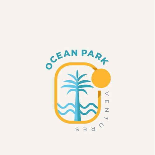 Fresh, modern palm tree logo with a tropical vibe