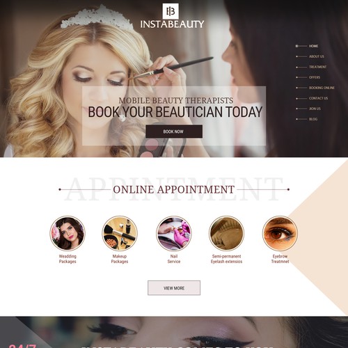 Beautician Website