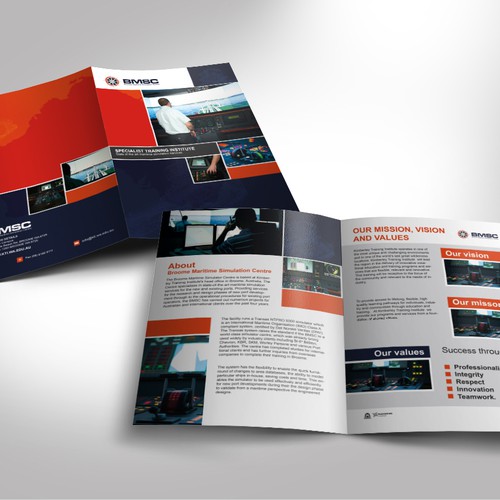 Help Broom Maritime Simulation Centre with a new brochure design