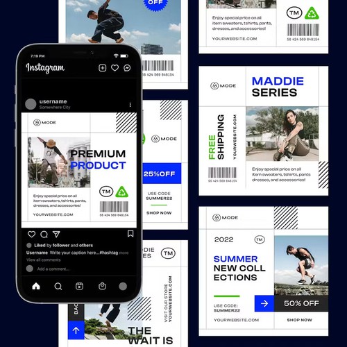 Instagram Post Templates for Fashion Brands
