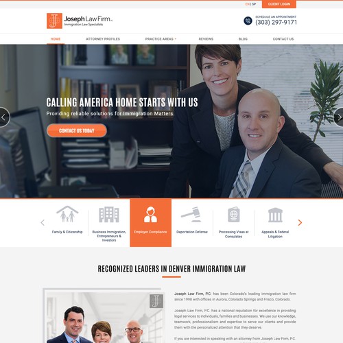 Law Firm Landing Page Design