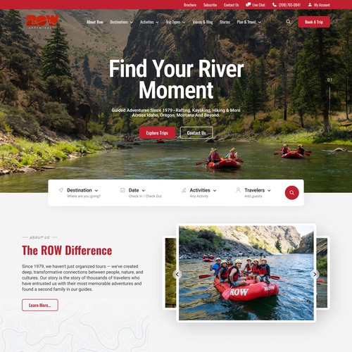 Design the Adventure: ROW Adventures Website Revamp Contest