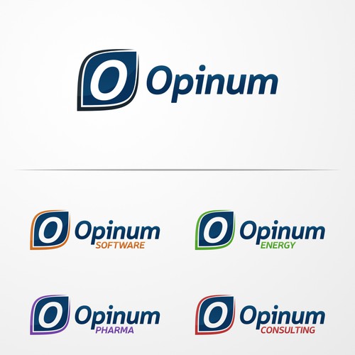 Build a single identify and sub brands for a multi-disciplinary company: Opinum