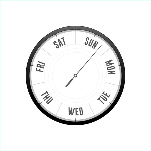 Week Clock Design