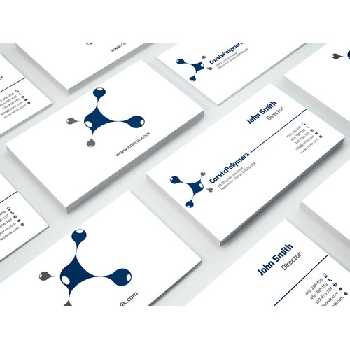 Design a new business card for an up and coming specialty chemicals company!