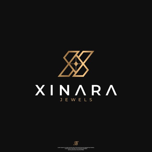 'X I N A R A'  Jewels Logo Design