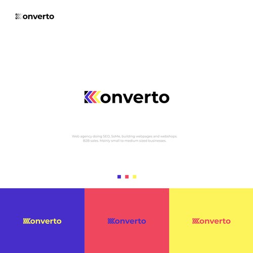 Modern logo concept for converto