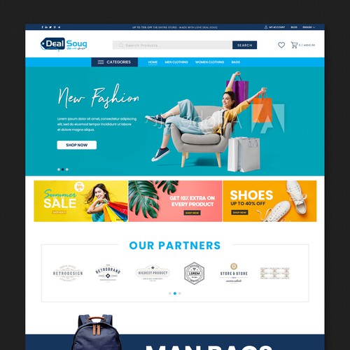 Shopping Web Page Design 
