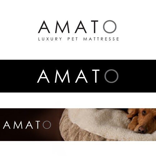 AMATO modern/luxury dog bed logo