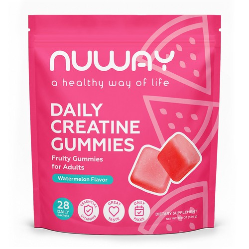 Modern, minimalist packaging concept for Nuway product line