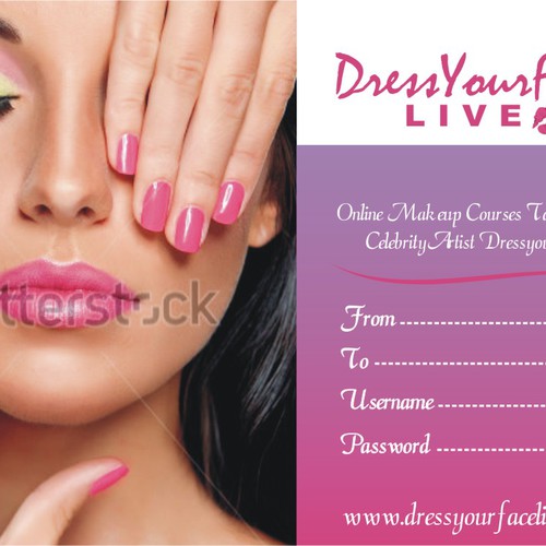 Create a Holiday Gift Card for Online Makeup Education Company