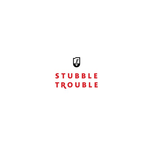 Concept for Stubble Trouble, men's grooming products