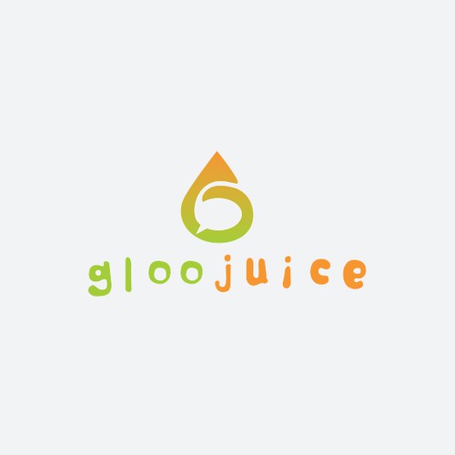 Juicy logo concept for a social platform