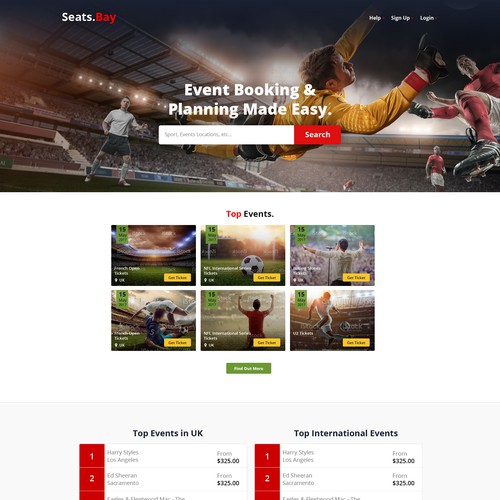 Sport Event Website
