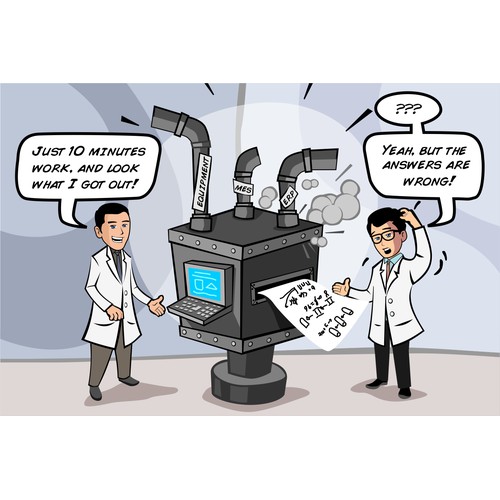 Simple Colored Cartoon: “BEWARE THE BLACK BOX”