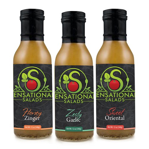 Sensational Salads Label Concept