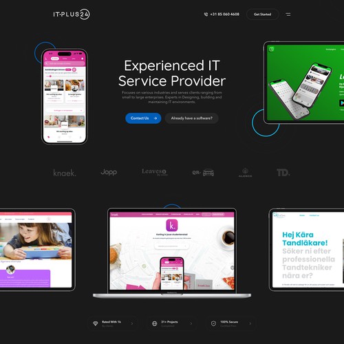 It Service provider website design