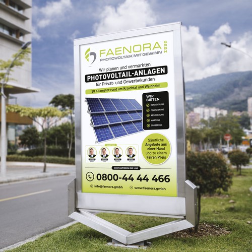 Signage deign for Solar company