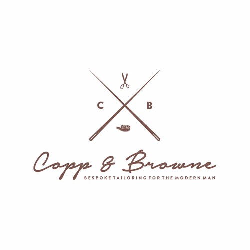 Create a timeless logo for a bespoke tailors