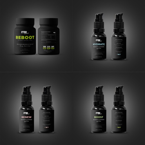 Supplement and skincare products packaging