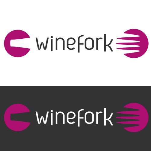 Custom Logo Design for WineFork