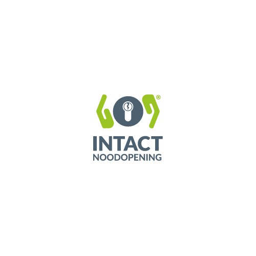 Locksmith service 'intact' (non-destructive) needs a logo intact-noodopening.nl