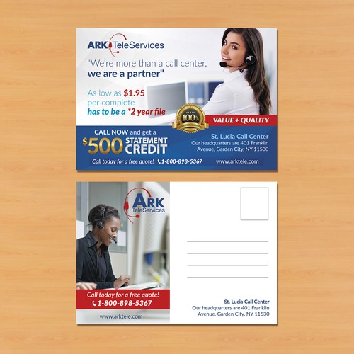 ARK TeleServices Postcard