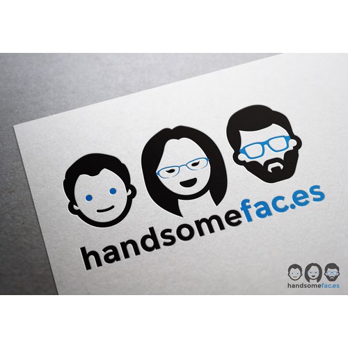 Create a cool tech company logo featuring diverse faces!