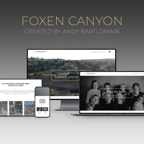Lavender Farms Website on Squarespace