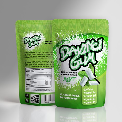 Design Caffeine Gum Packaging